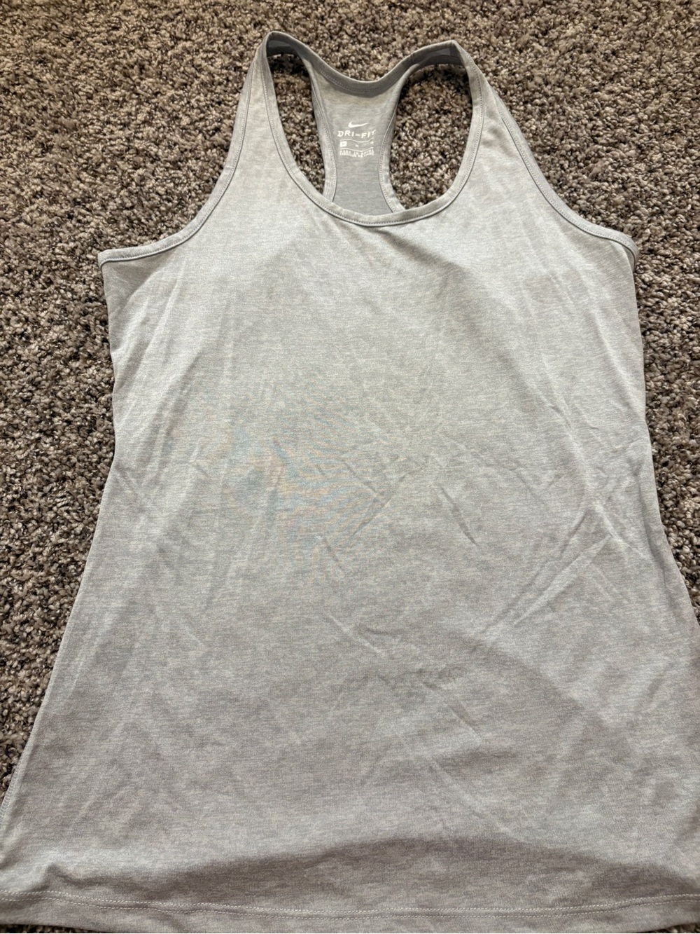 Nike Dri-FIT Women's Grey Racerback Tank Top